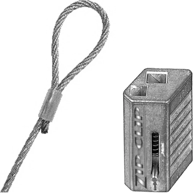 Maxicool Zip Clip Zelfborgende Ophangkabel 3 Meter 50Kg