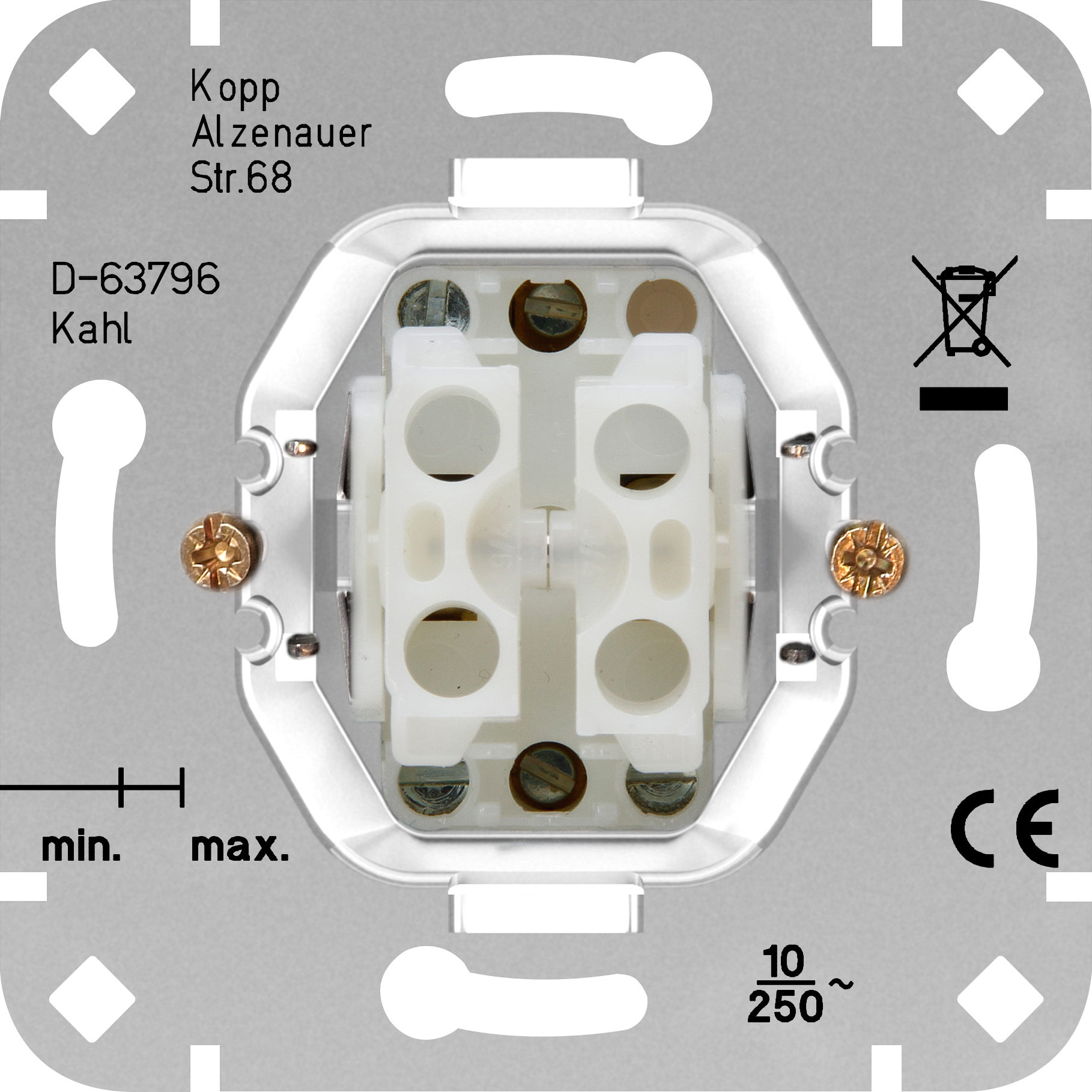 Kopp Sokkel Wissel/Wissel Schakelaar 10A