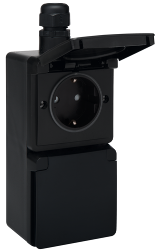 Niko Hydro Wd Wcd Ra 2V Verticaal - Insteek Zwart