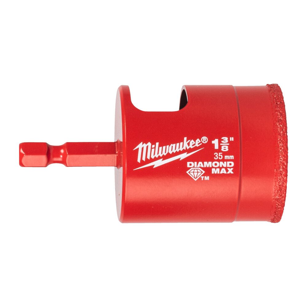 Milwaukee® Diamantboor Diamond Max Nat/Droog Hex 35Mm