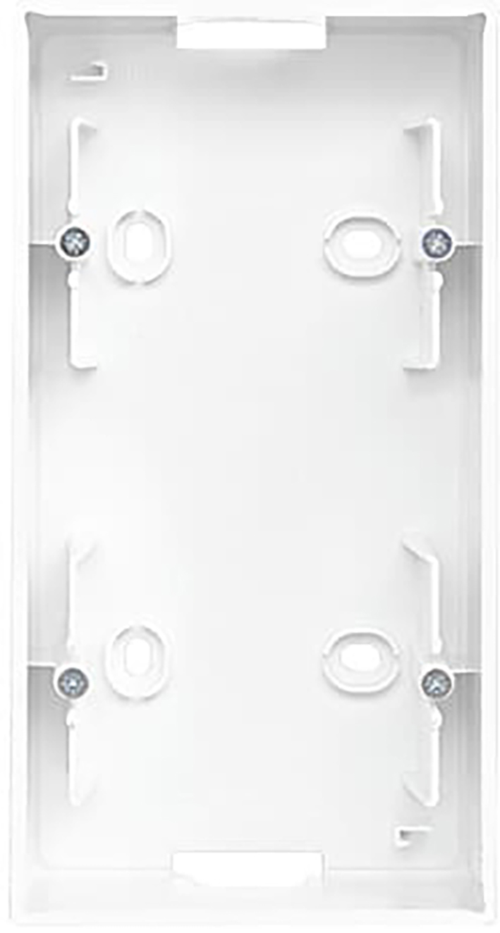 Abb Busch-Jaeger Opbouwbak 2Voudig Leeg Met Bodem Wit/Wit Balance