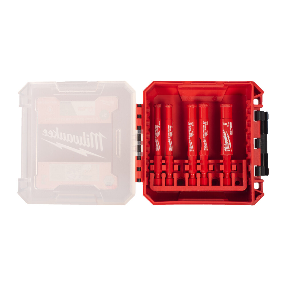 Milwaukee® Diamantboren Diamond Max Plus Hex Nat/Droog Set Packout Ready Box (2X