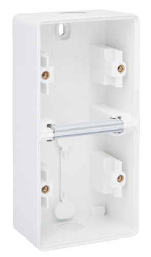 Niko Hydro Opbouwdoos 2V Verticaal + 2X 1 Soepele Ingang Wit