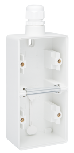 Niko Hydro Opbouwdoos 2V Verticaal + M20 Ingang + Wartel