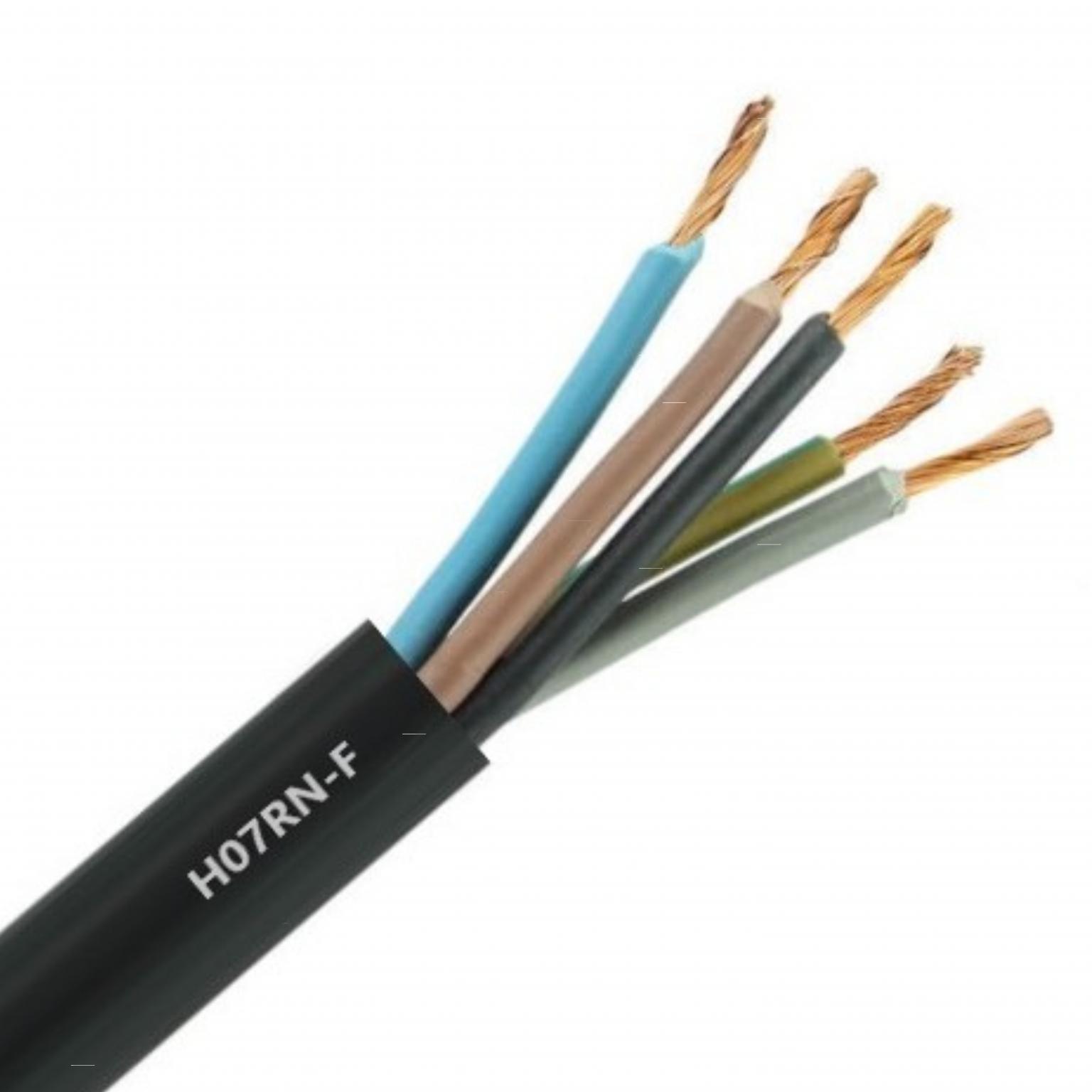 Neopreen Soepele Kabel 5×2.5 H07RN-F (prijs per meter)
