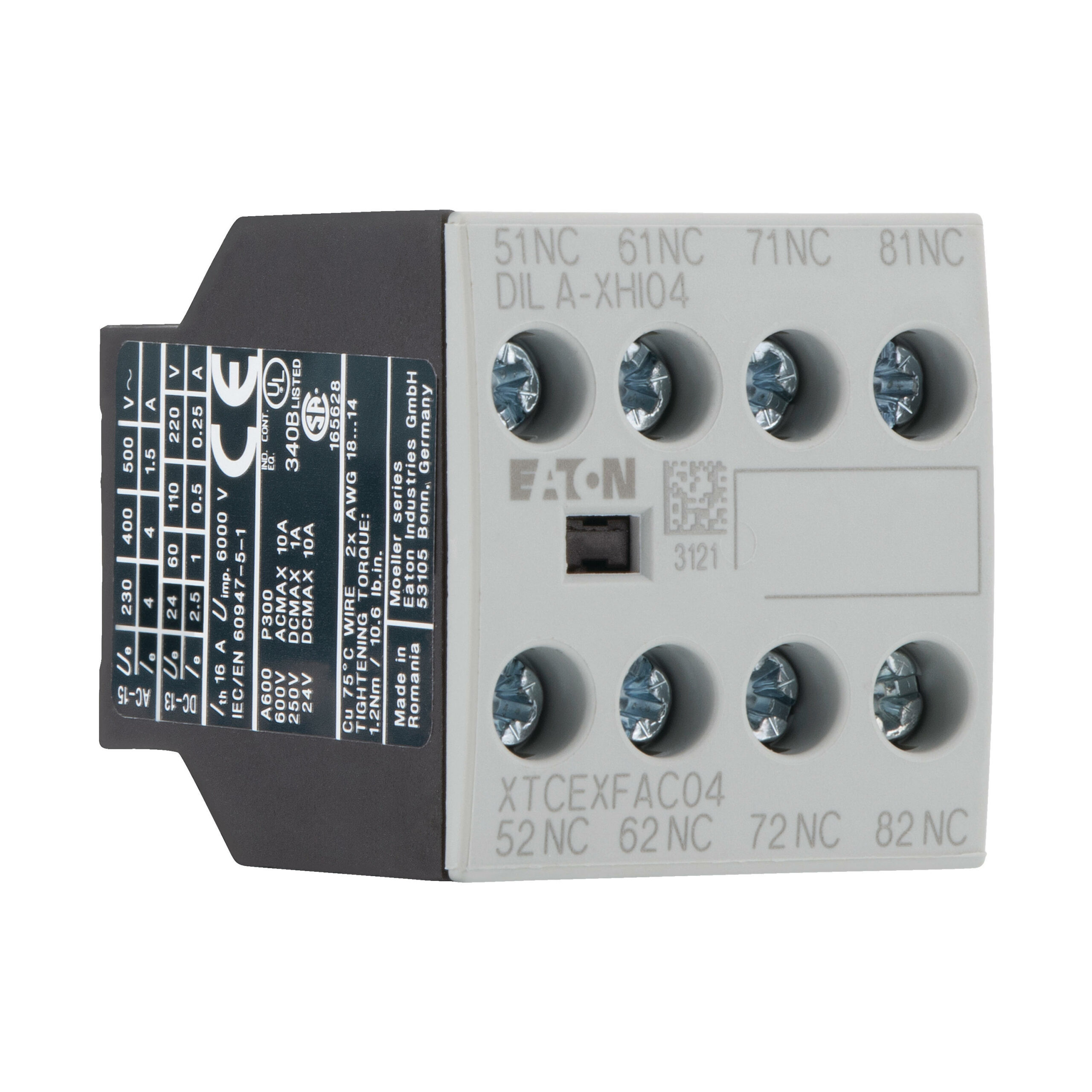 Eaton Dila-Xhi04 Hulpcontactblok 4Xv - Afbeelding 3