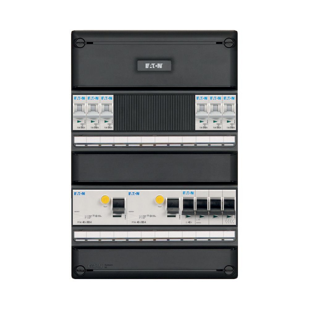 Eaton Groepenkast 6 Groeps 2X(4P)Aardlks + 4P Hfds 3F - Afbeelding 2