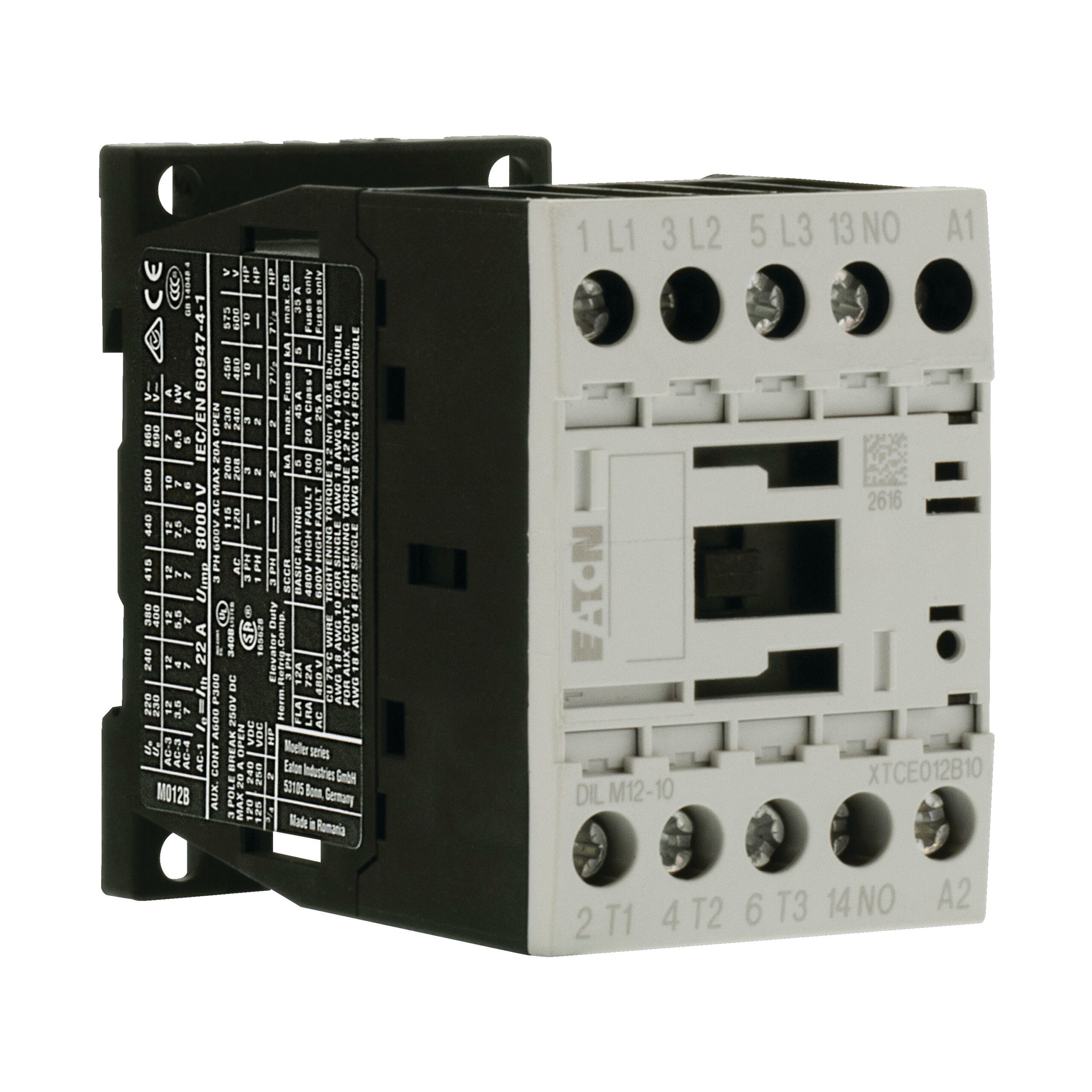 Eaton Dilm12-10 400V Magneetschakelaar 3Xm(20A)+1Xhcm - Afbeelding 3