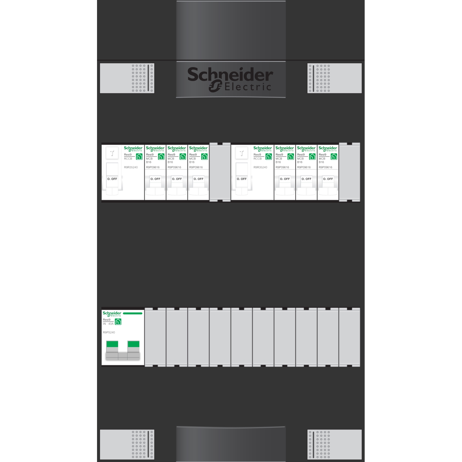 Schneider Electric Groepenkast 6Gr 1F 2Rij 2Als - Afbeelding 6