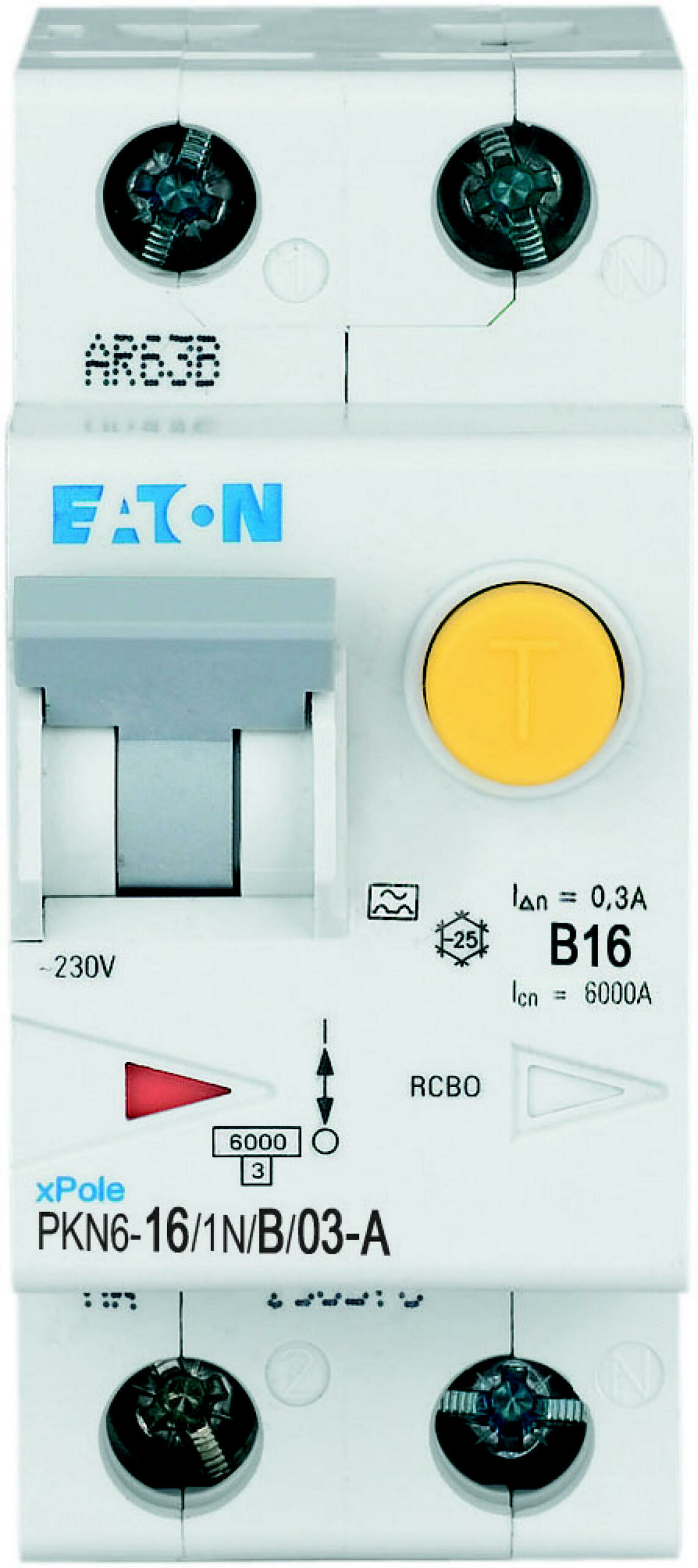 Eaton Aardlekautomaat B16A 1P+N 300Ma 6Ka - Afbeelding 2