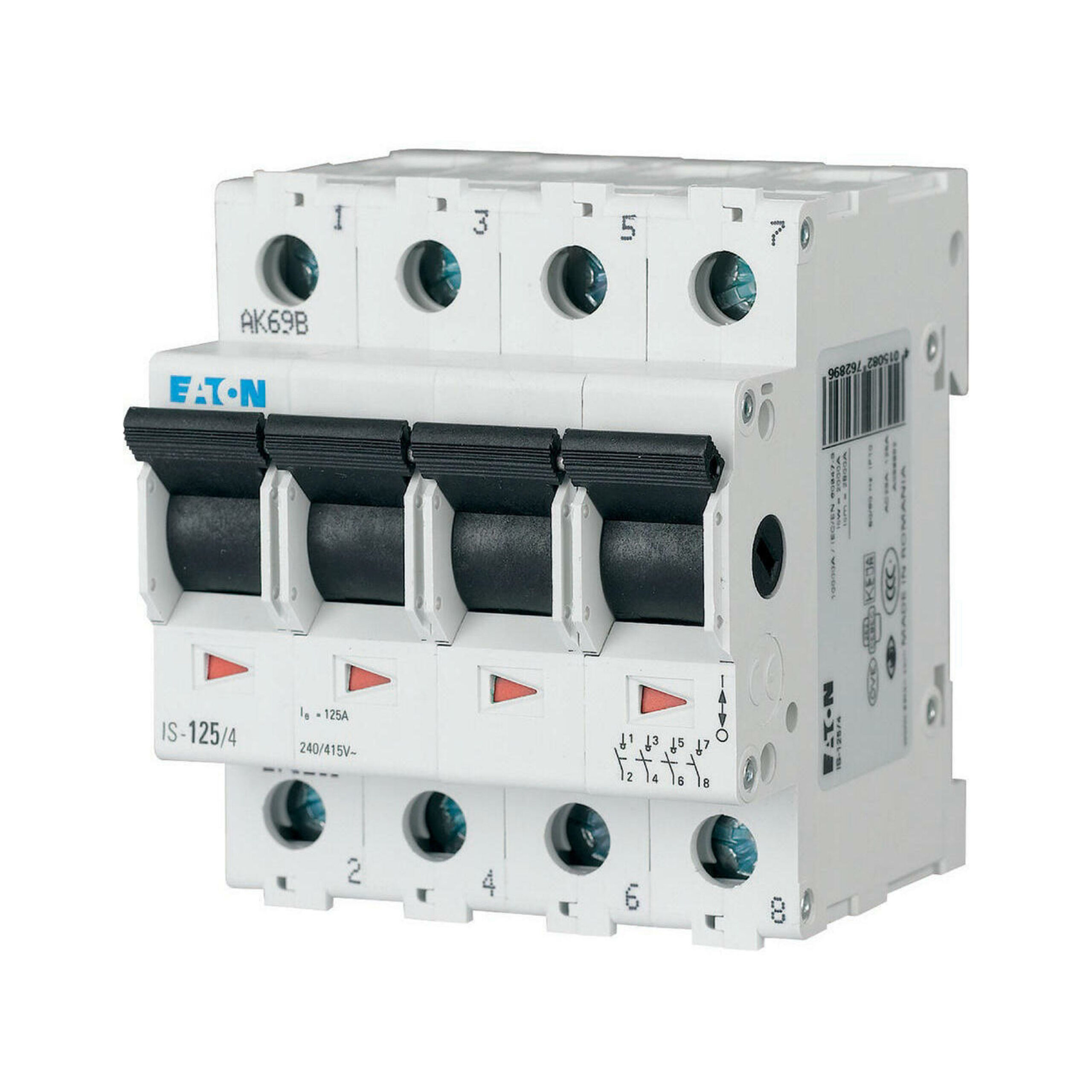 Eaton Hoofdschakelaar 125A 4P