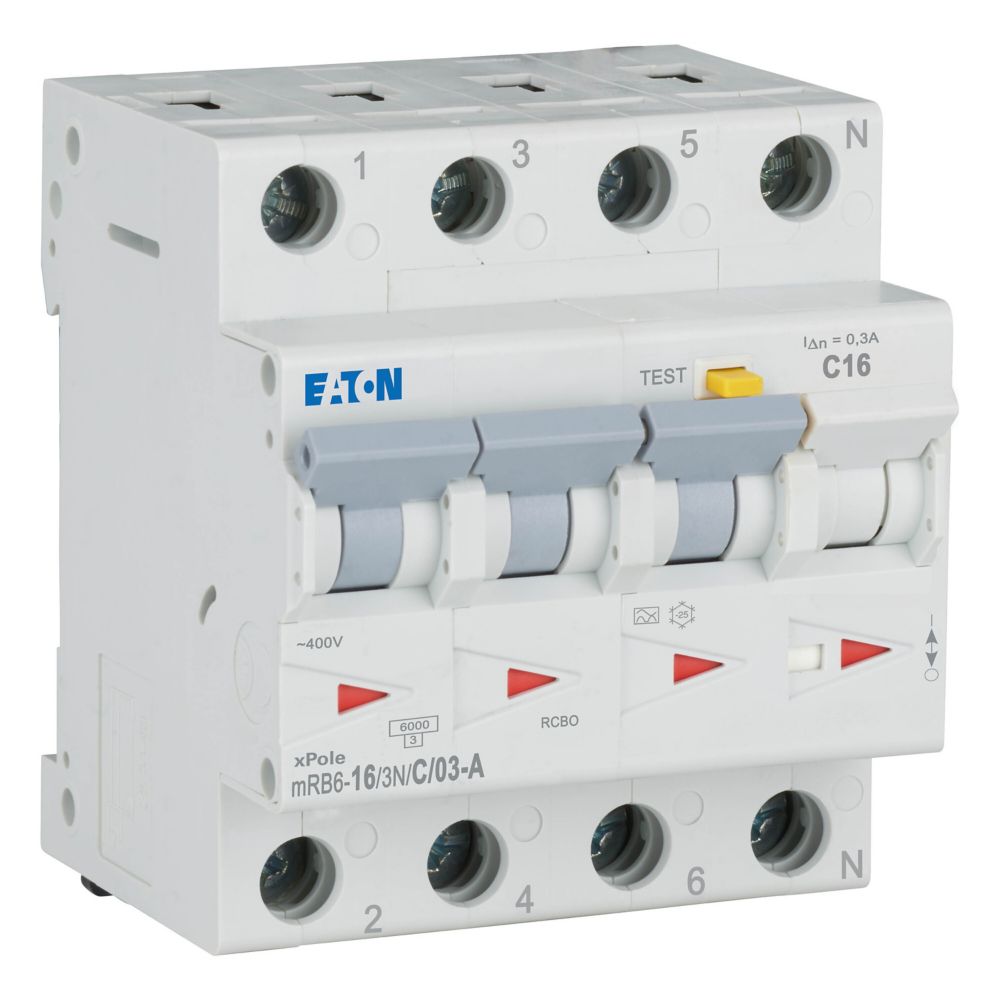 Eaton Aardlekautomaat C16A 3P+N 300Ma 6Ka - Afbeelding 6