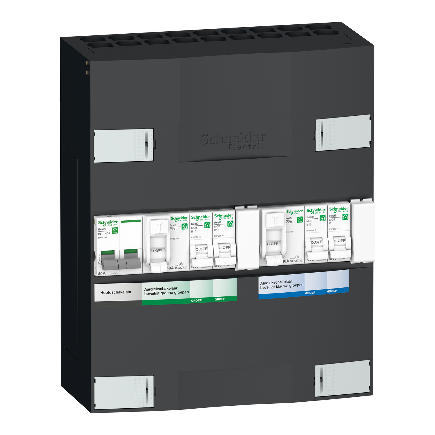 Schneider Electric Groepenkast 4Gr 1F 1Rij 2Als - Afbeelding 5