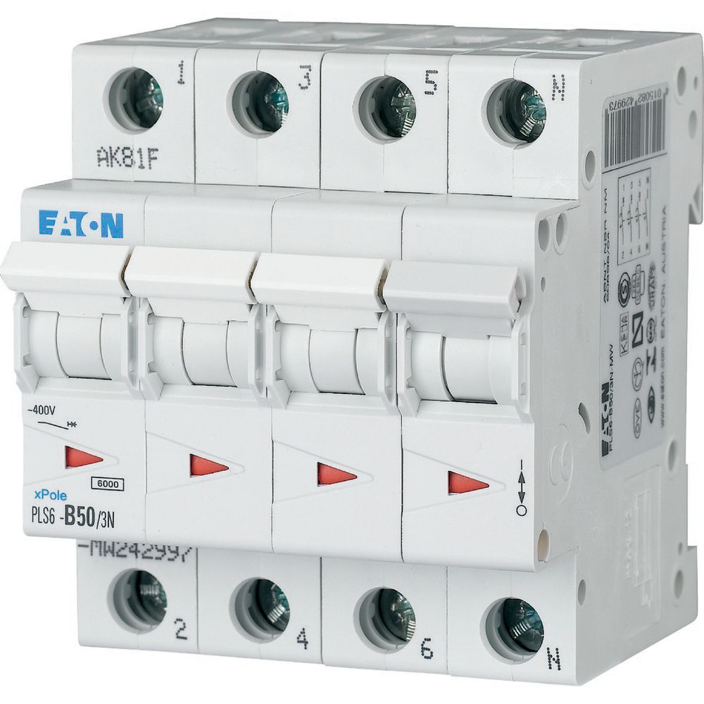 Eaton Automaat B50A 3P+N 6Ka - Afbeelding 2