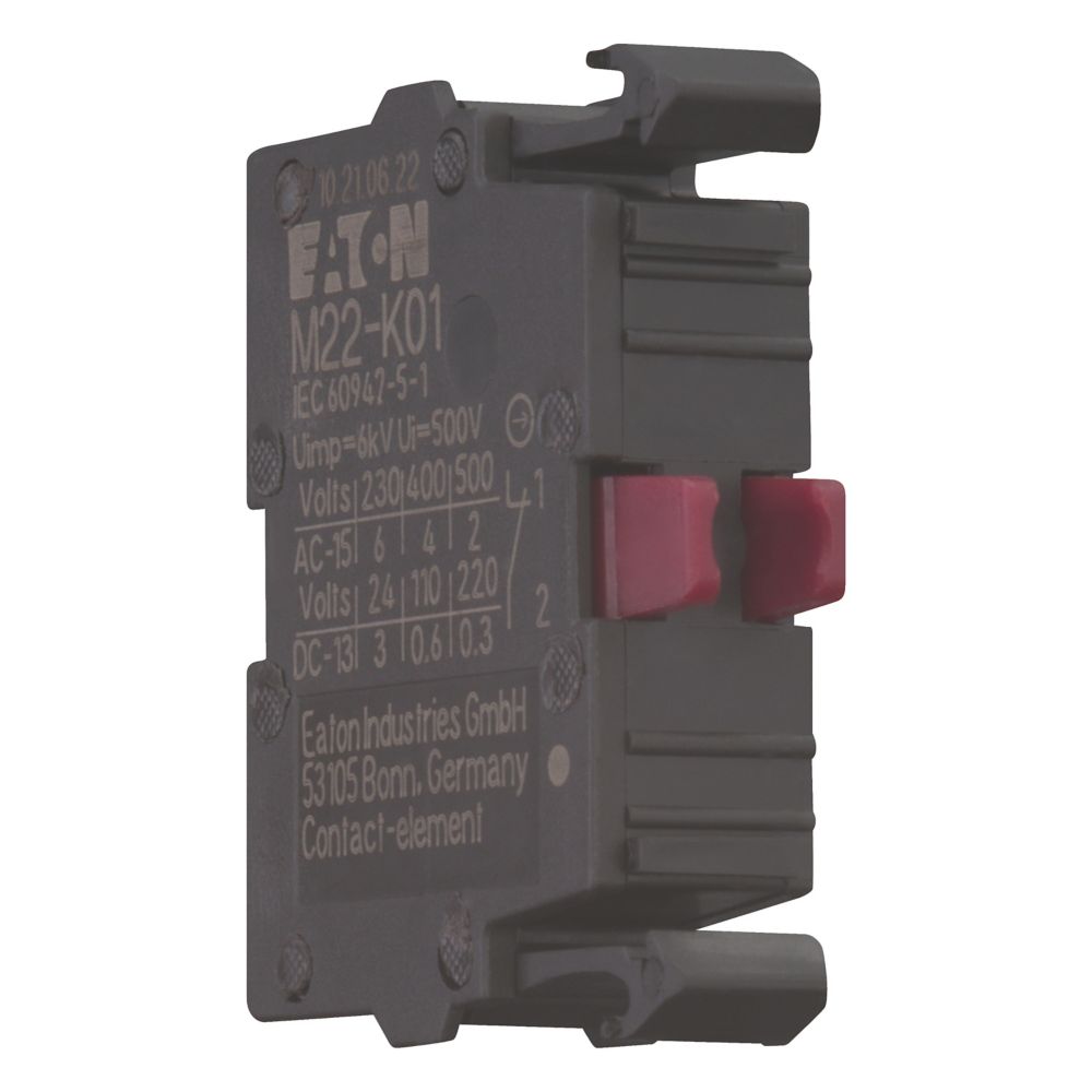 Eaton M22-K01 Schakel/Contactelement 1X Verbreek Frontbevestig. - Afbeelding 7