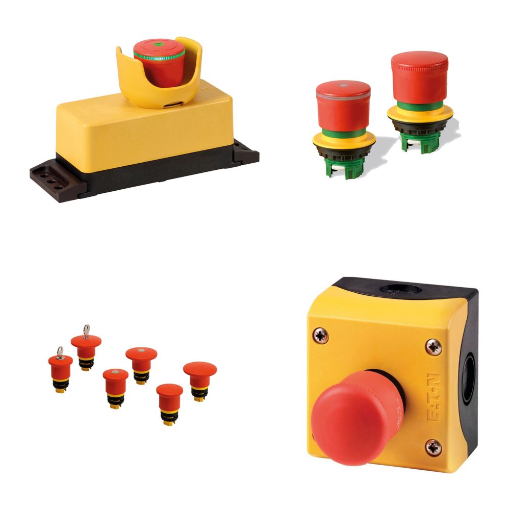Eaton M22-Pv Nooduit Slagdrukknop Rood Inbouw/Paneelb - Afbeelding 8