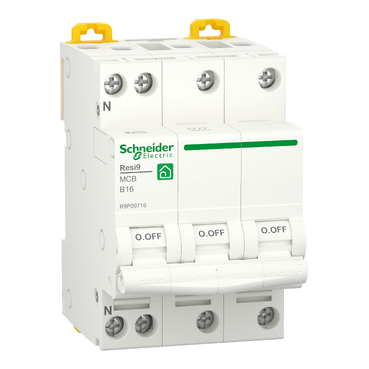 Schneider Electric Automaat B16A 3P+N 6Ka - Resi9 - Afbeelding 2