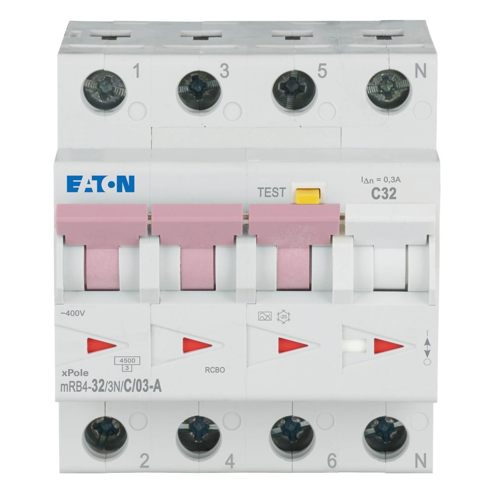 Eaton Aardlekautomaat C32A 3P+N 300Ma 4.5Ka - Afbeelding 5