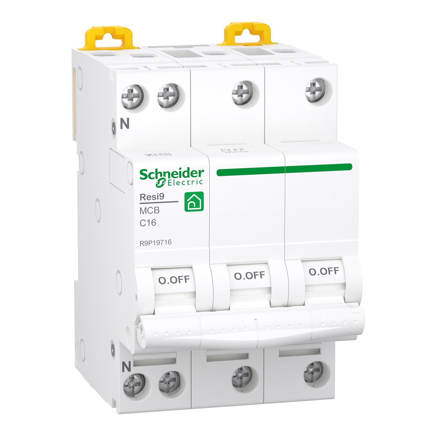 Schneider Electric Automaat 3P+N C16 6Ka - Resi9 - Afbeelding 3