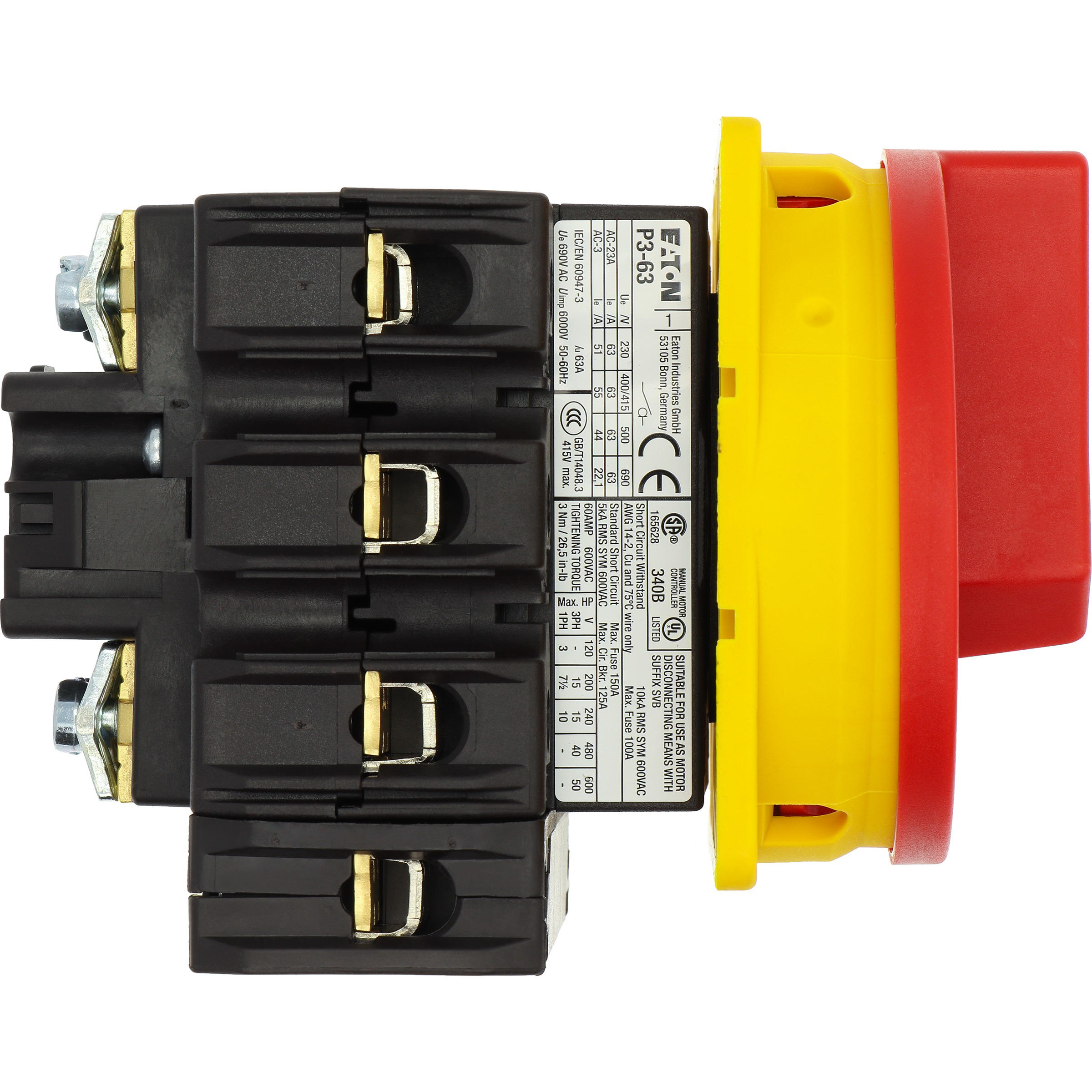 Eaton P3-63/Ea/Svb/N 63A 3P+N Paneel Inbouw Hoofdschakelaar - Afbeelding 9
