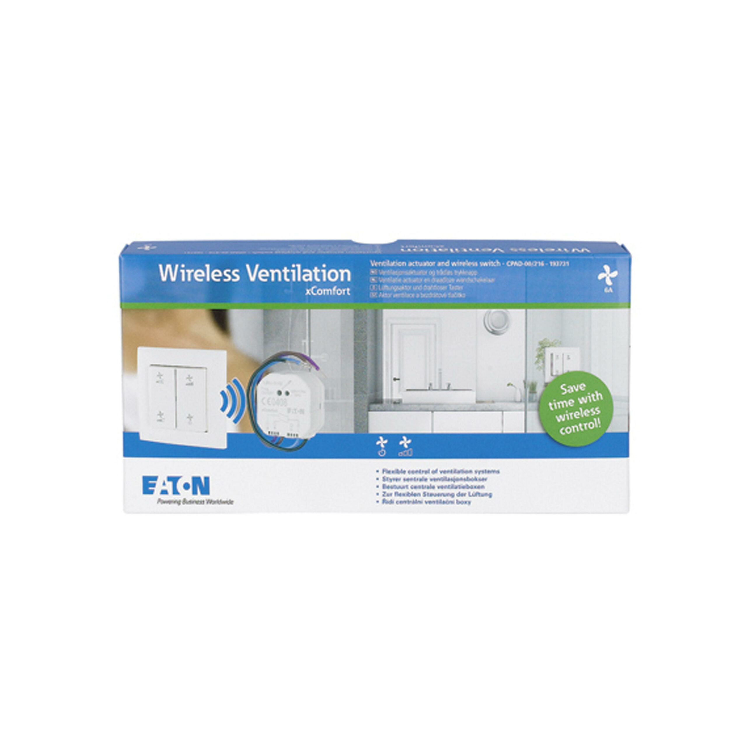 Eaton Ventilatieactor En Draadloze Wandschakelaar Set - Afbeelding 2