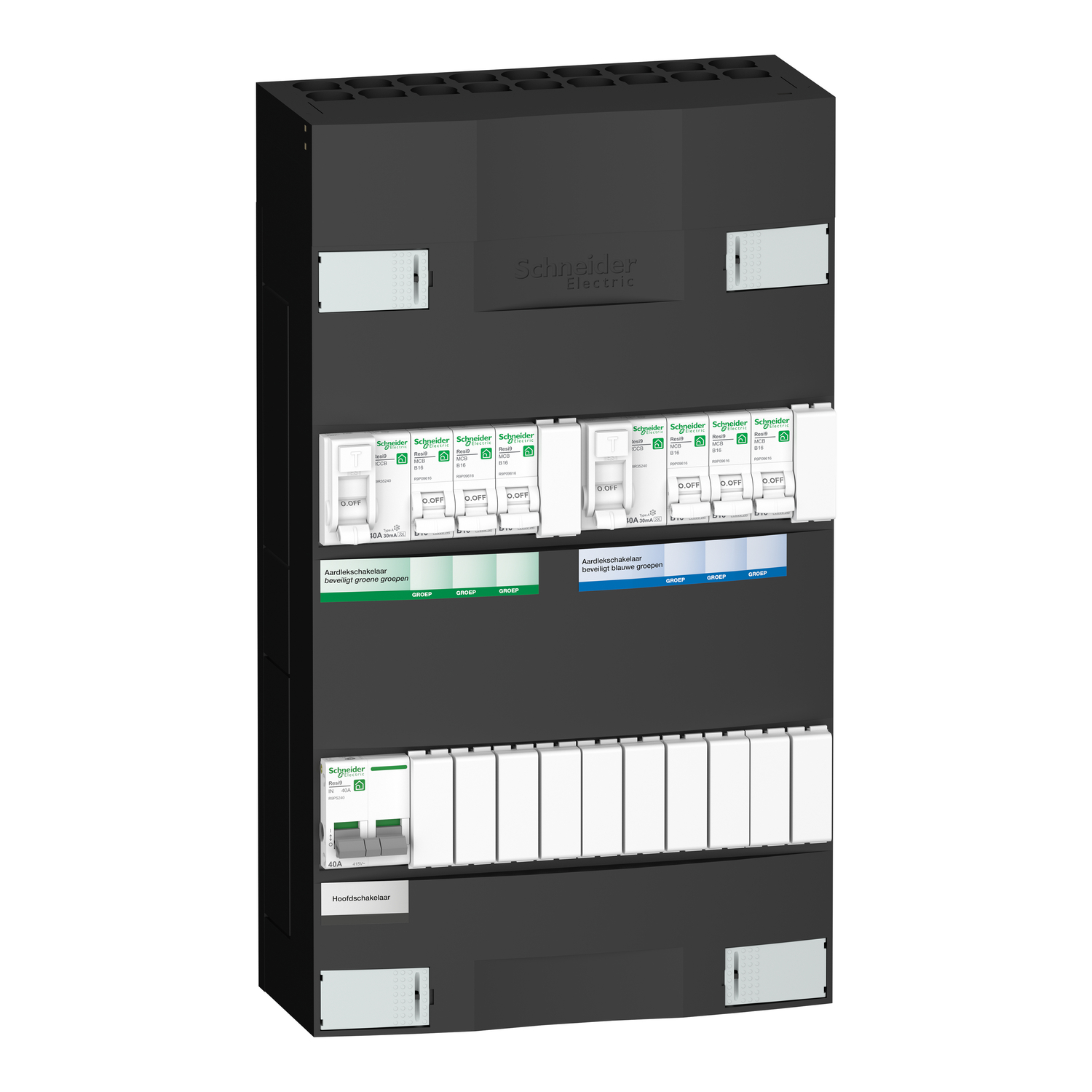 Schneider Electric Groepenkast 6Gr 1F 2Rij 2Als - Afbeelding 7