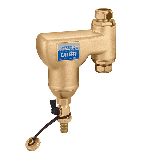 Caleffi Vuilafscheider Dirtcal® Verticaal Ø22 Knel