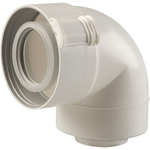 Ubbink UbiFit Bocht 87° 80/125 PP met Klemband
