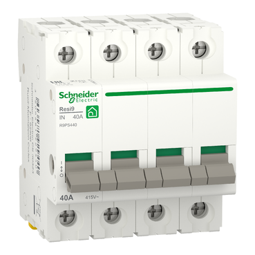 Schneider Electric Hoofdschakelaar 40A 4P Resi9 - Afbeelding 2