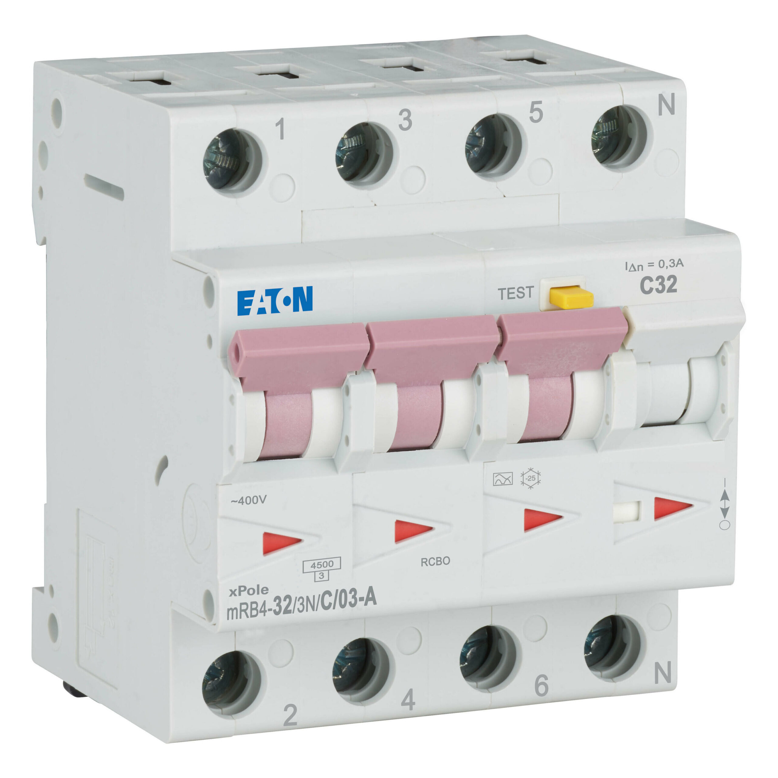 Eaton Aardlekautomaat C32A 3P+N 300Ma 4.5Ka - Afbeelding 3