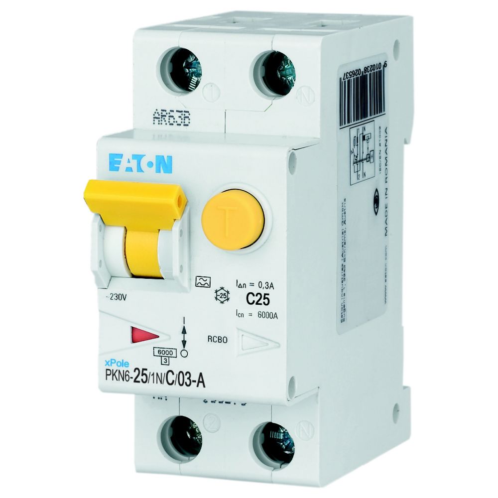 Eaton Aardlekautomaat C25A 1P+N 300Ma 6Ka - Afbeelding 7