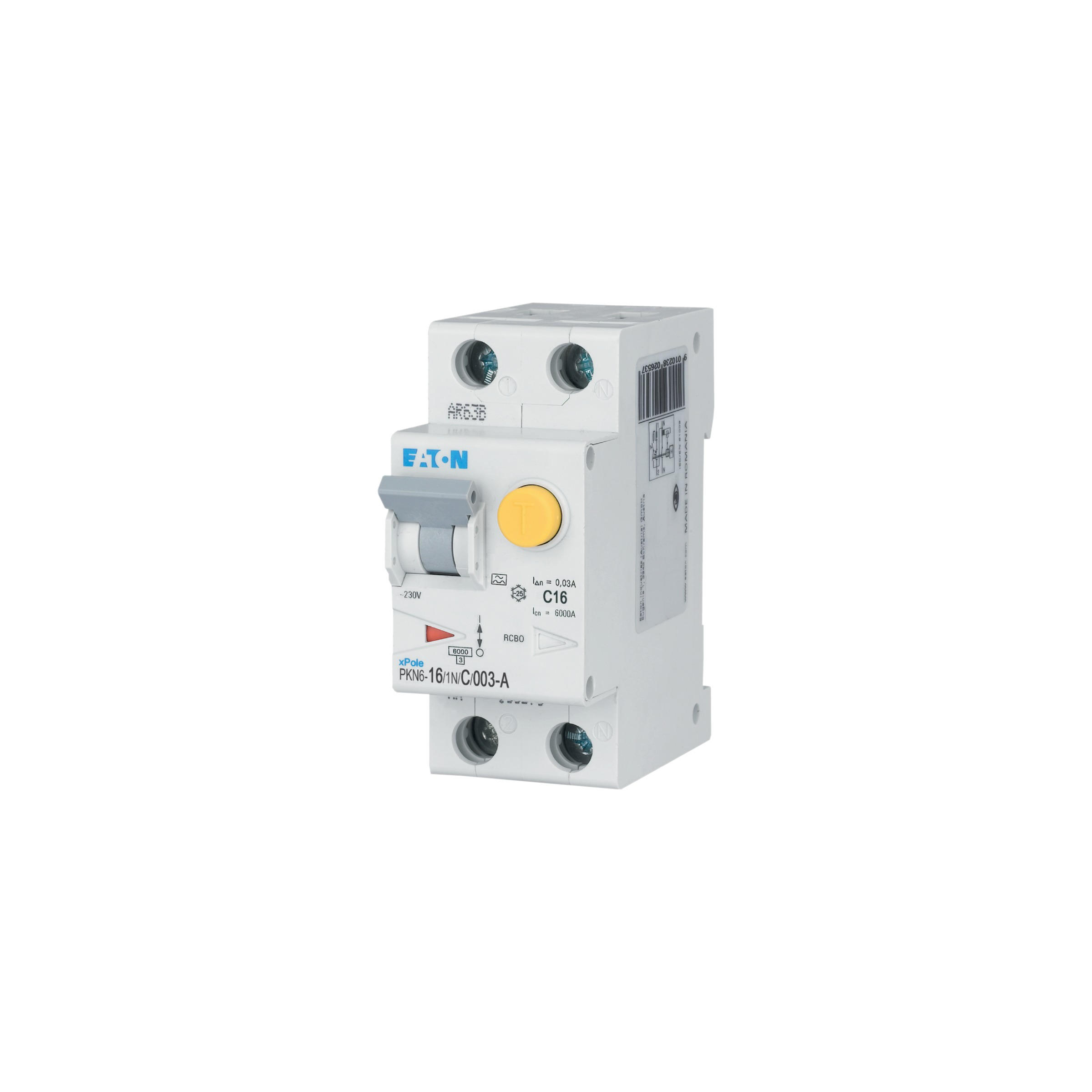 Eaton Aardlekautomaat C16A 1P+N 30Ma 6Ka - Afbeelding 2