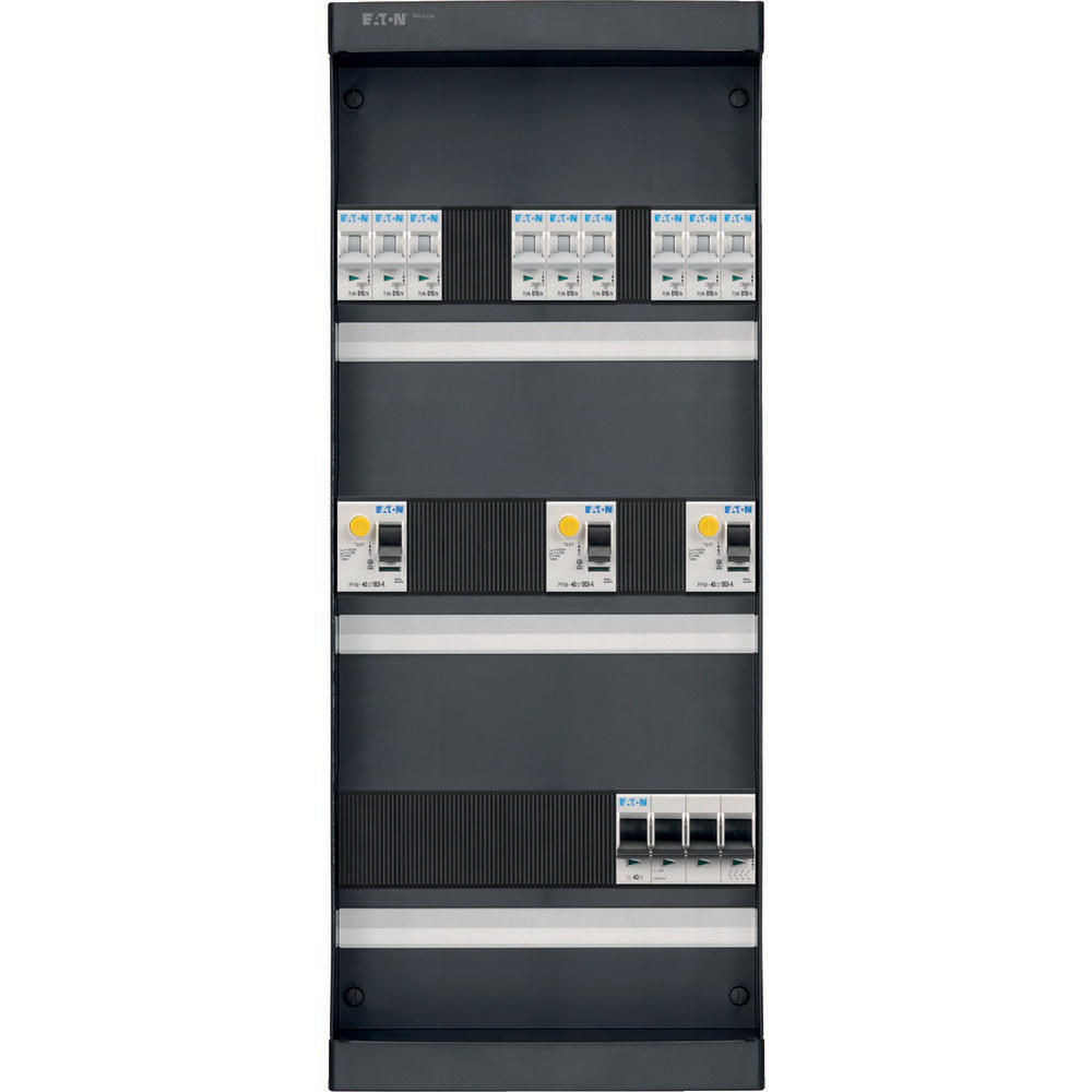 Eaton Groepenkast 9Groeps 3X(2P)Als 1F/3F In Medusa Kast