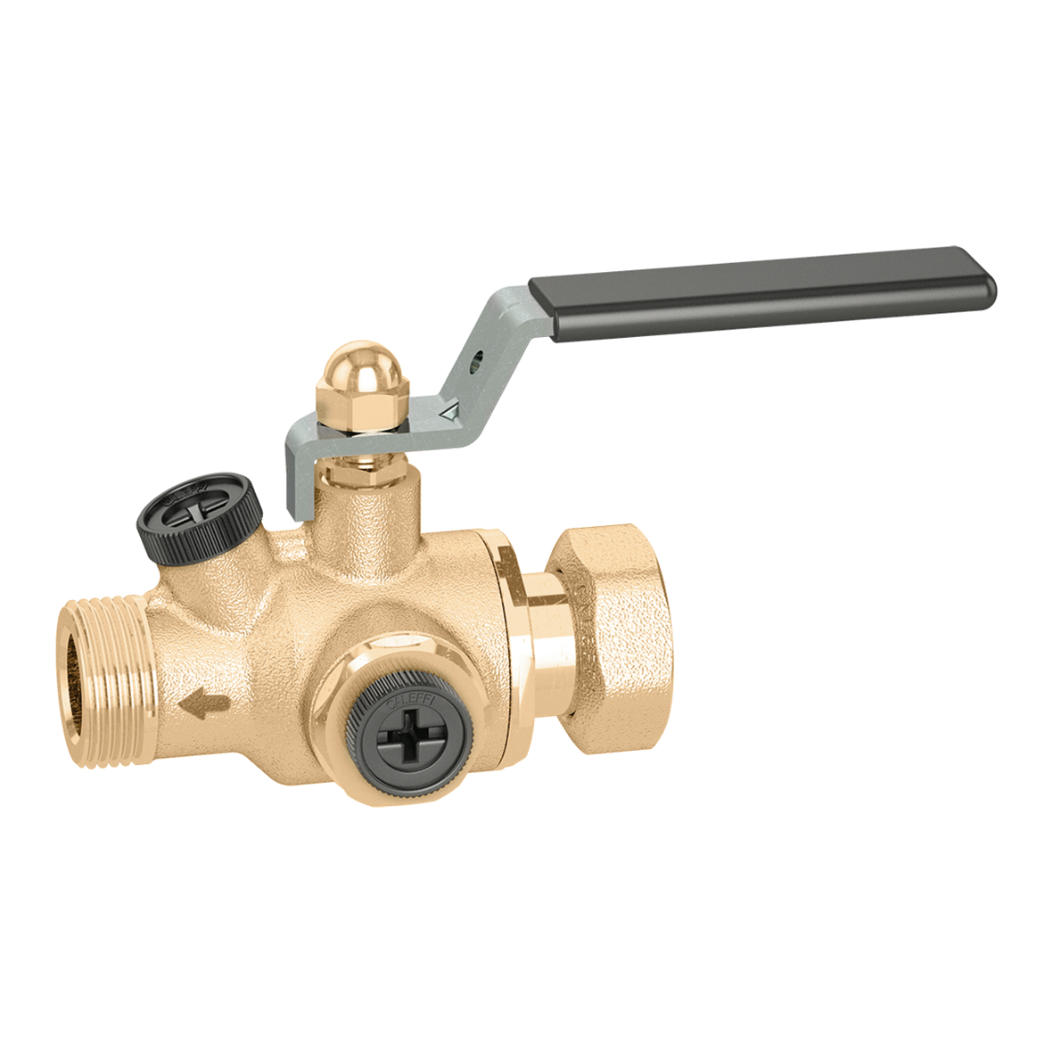 Caleffi Keerklep Met Ingebouwde Afsluiter - Dn 20 - 3/4"F X 3/4" M