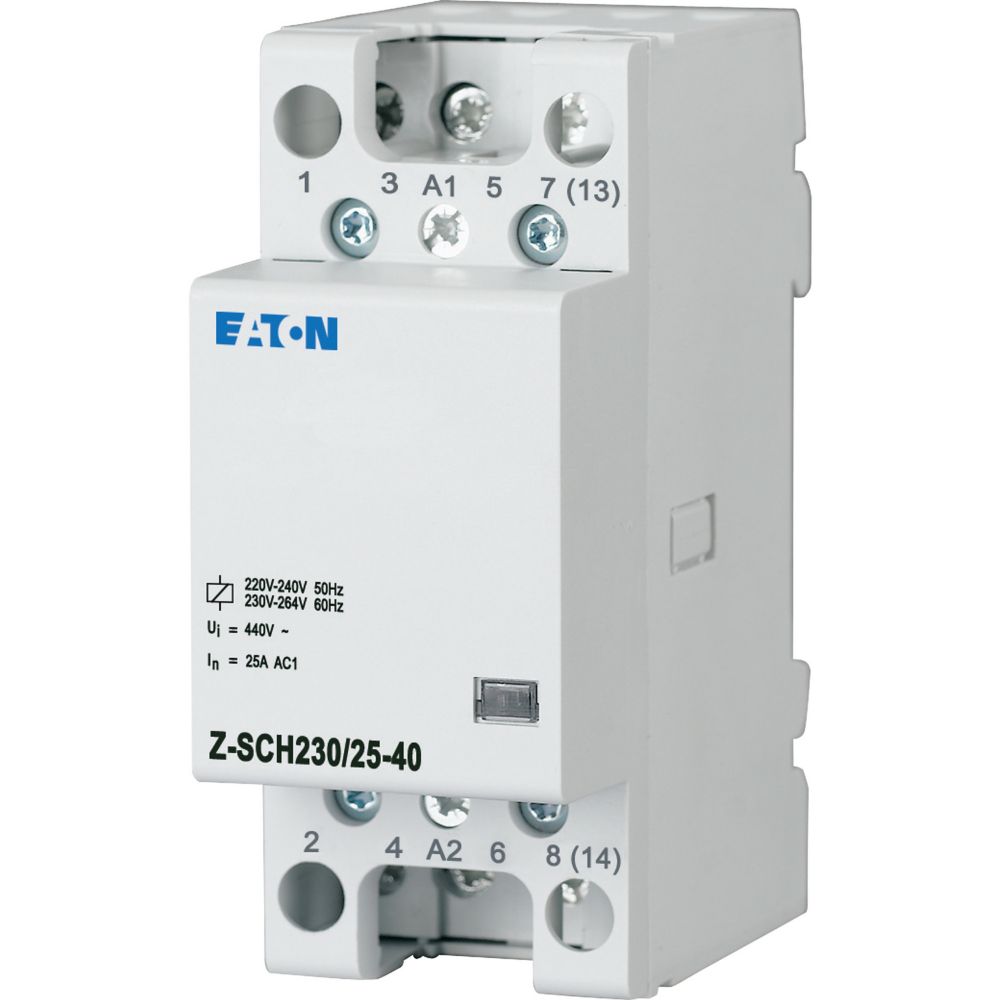 Eaton Magneet Schakelaar 25A 4P 230V 4X Maak Cont. 2Mod - Afbeelding 2