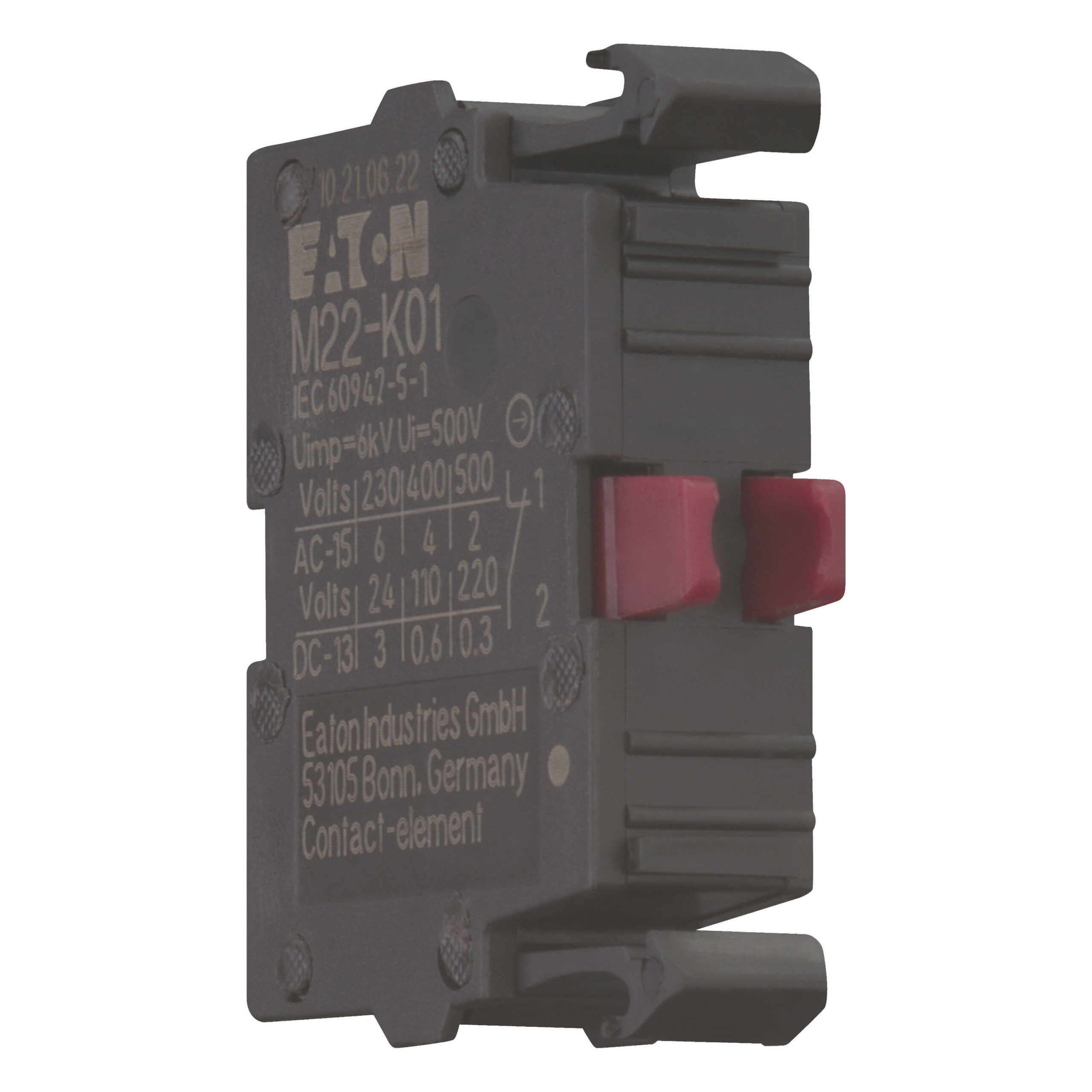 Eaton M22-K01 Schakel/Contactelement 1X Verbreek Frontbevestig. - Afbeelding 3