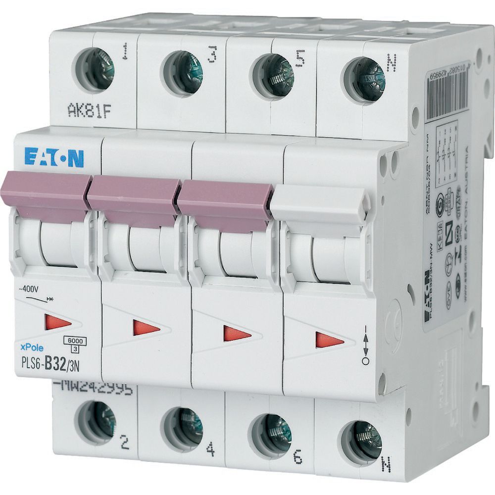 Eaton Automaat B32A 3P+N 6Ka - Afbeelding 2