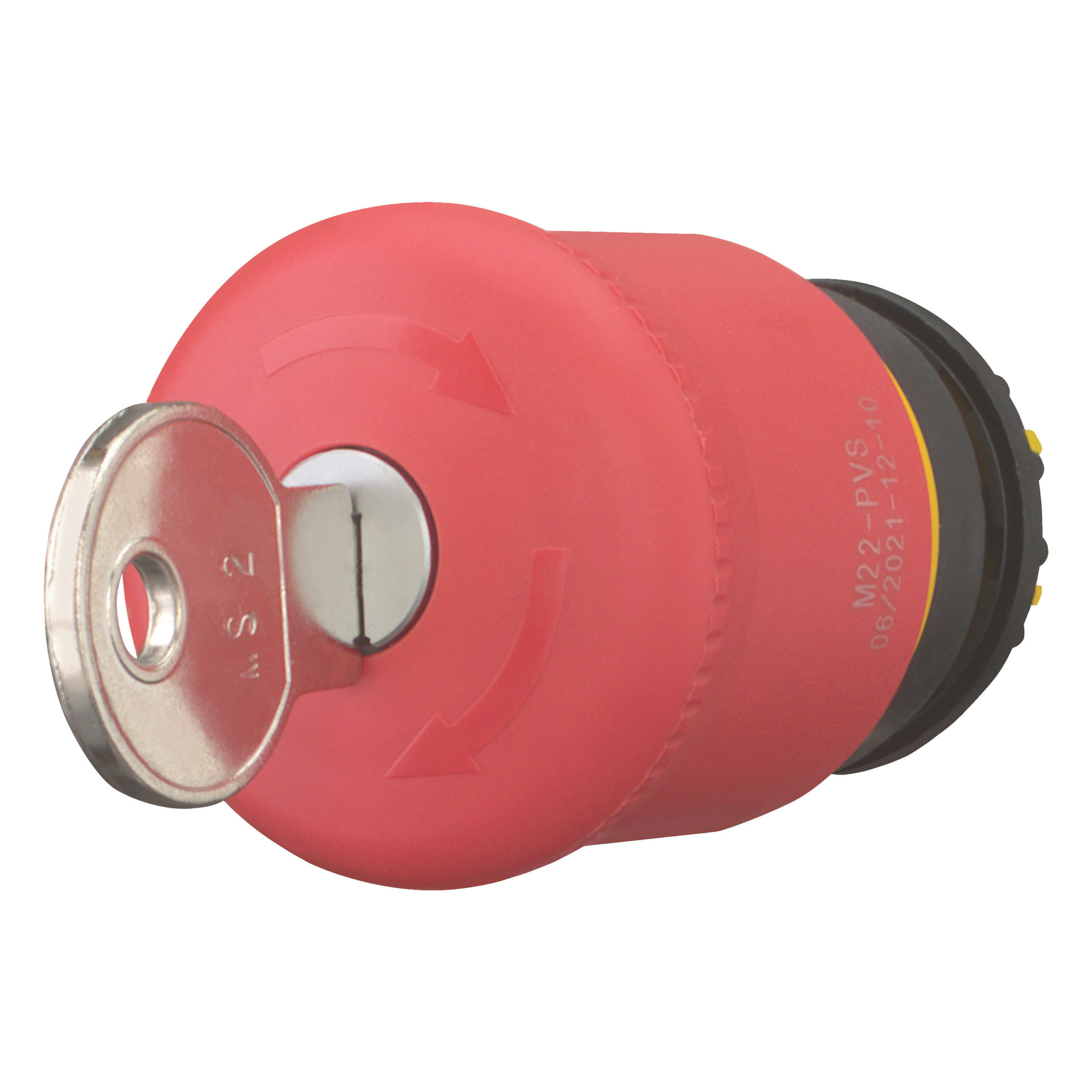Eaton M22-Pvs Nooduit Slagdrukknop Rood+Sleutel Inbouw/Paneel