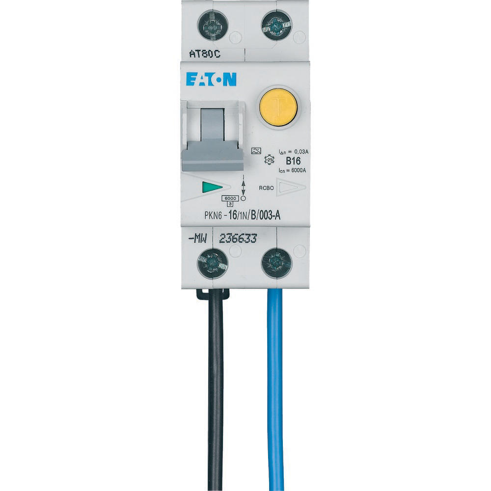 Eaton Aardlek.aut 6Ka 1P+N 16A B-Kar 30Ma Flex Onder