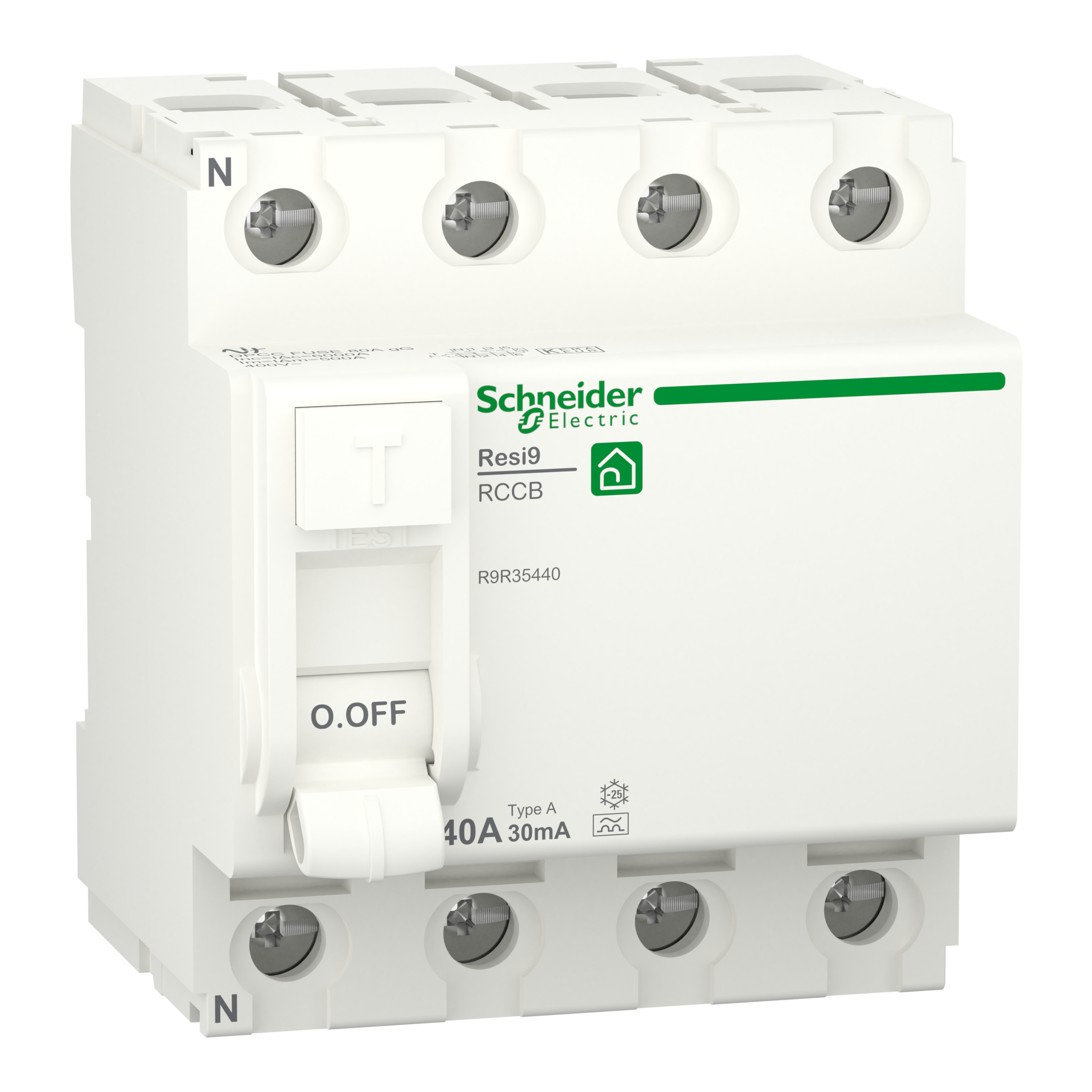 Schneider Electric Aardlekschakelaar 40A 4P 30Ma