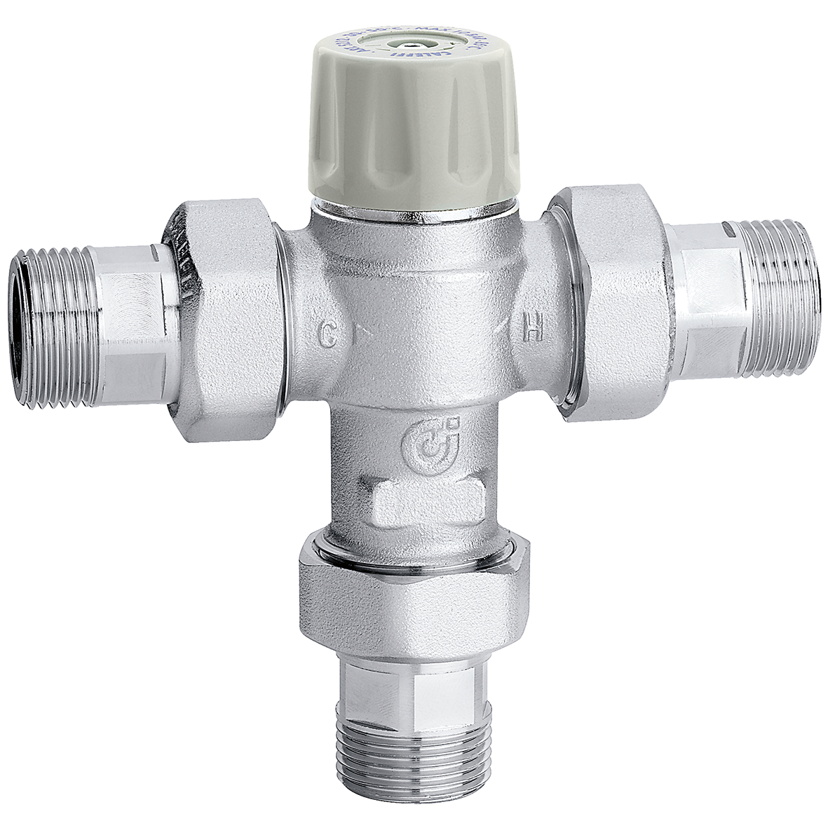 Caleffi Thermostatisch Mengventiel Met Verbrandingsbeveiliging + Knop 1/2"