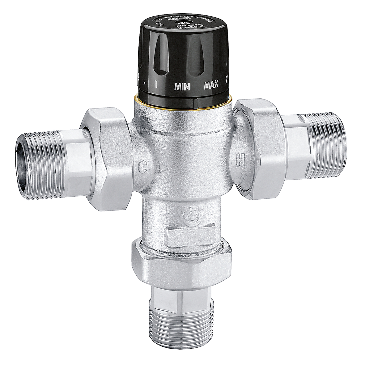 Caleffi Thermostatisch Mengventiel Met Keerkleppen En Filters 1" - 35÷65°C