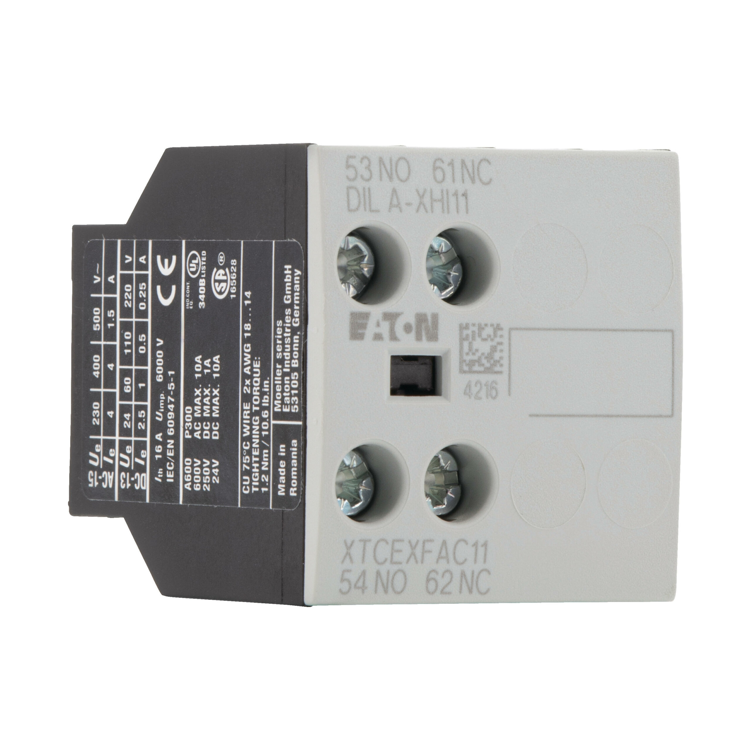Eaton Dila-Xhi11 Hulpcontactblok 1Xm 1Xv - Afbeelding 3