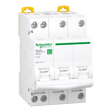 Schneider Electric Automaat 3P+N C16 6Ka - Resi9 - Afbeelding 2