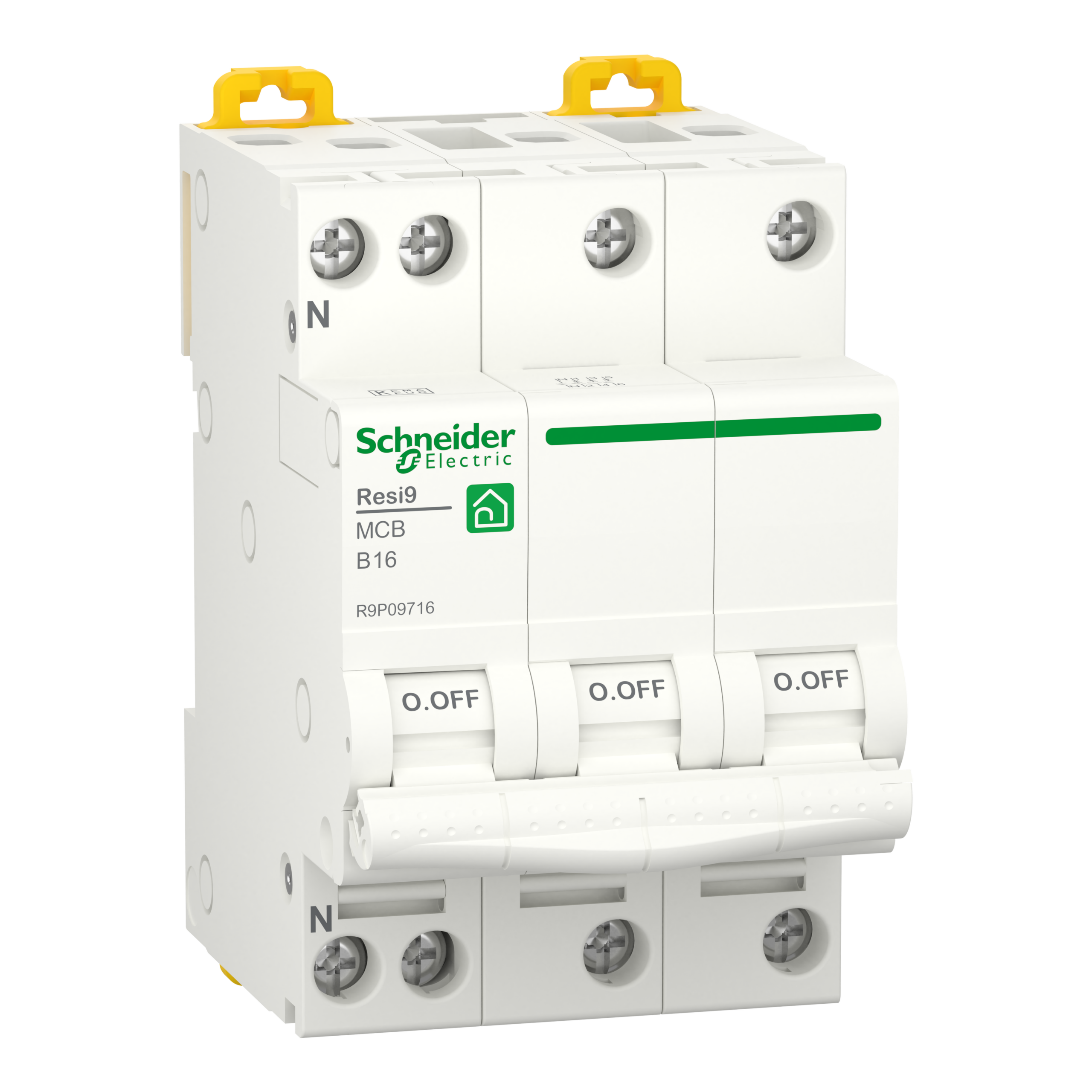 Schneider Electric Automaat B16A 3P+N 6Ka - Resi9