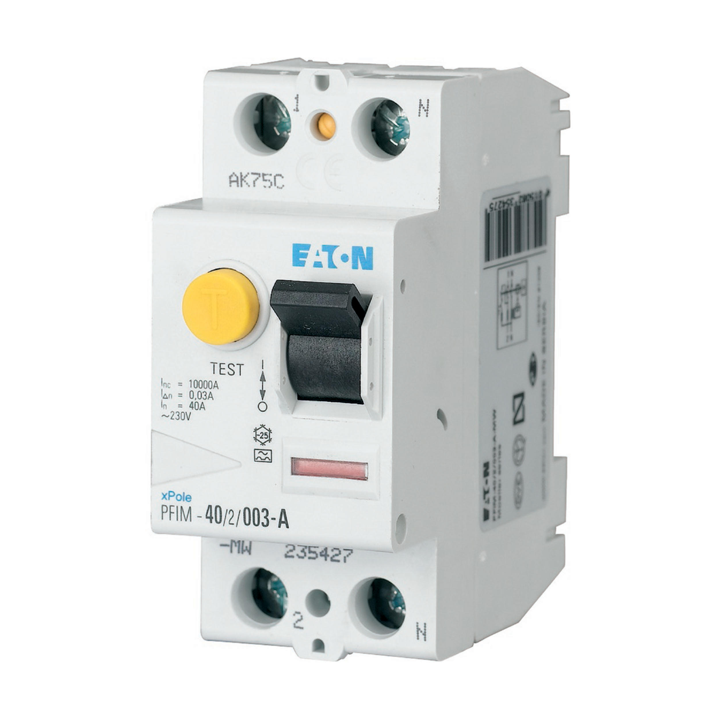 Eaton Aardlekschakelaar 40A 2P 300Ma