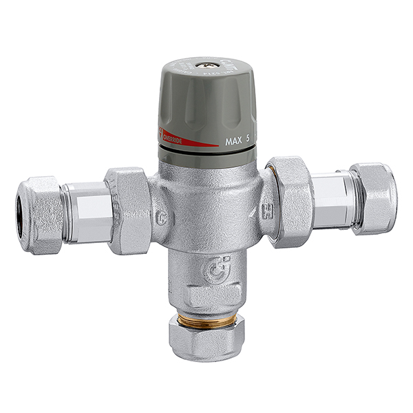 Caleffi Thermostatisch Mengventiel 30°-50°C-+Td Ø22 Kiwa Gekeurd