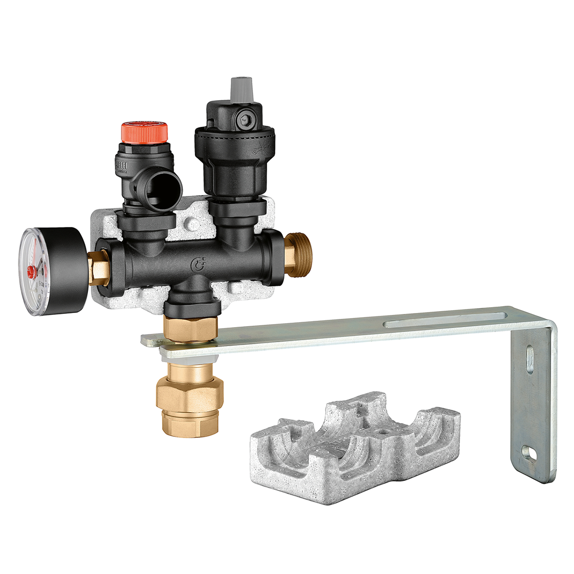 Caleffi Promopakket Kunststof Aansluitcombinatie 3 Bar