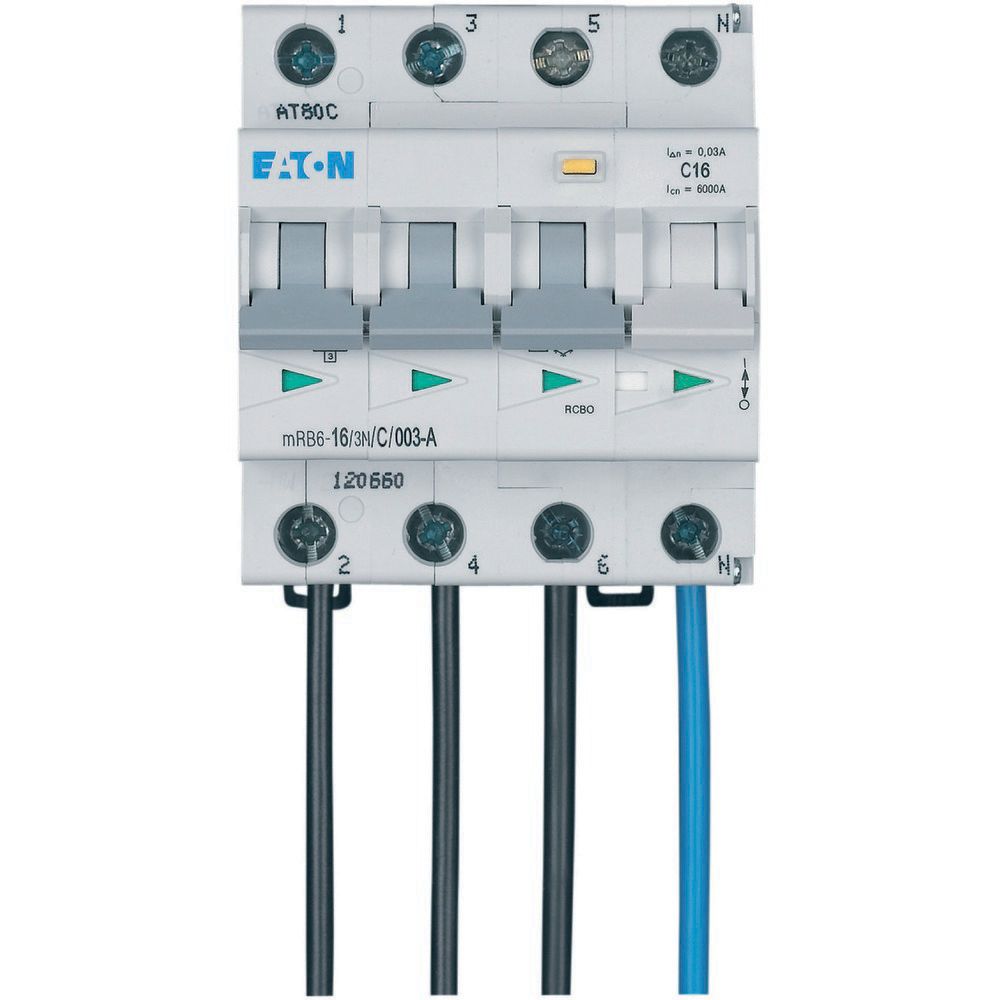 Eaton Aardlekautomaat B16A 3P+N 30Ma 6Ka - Flex - Afbeelding 2