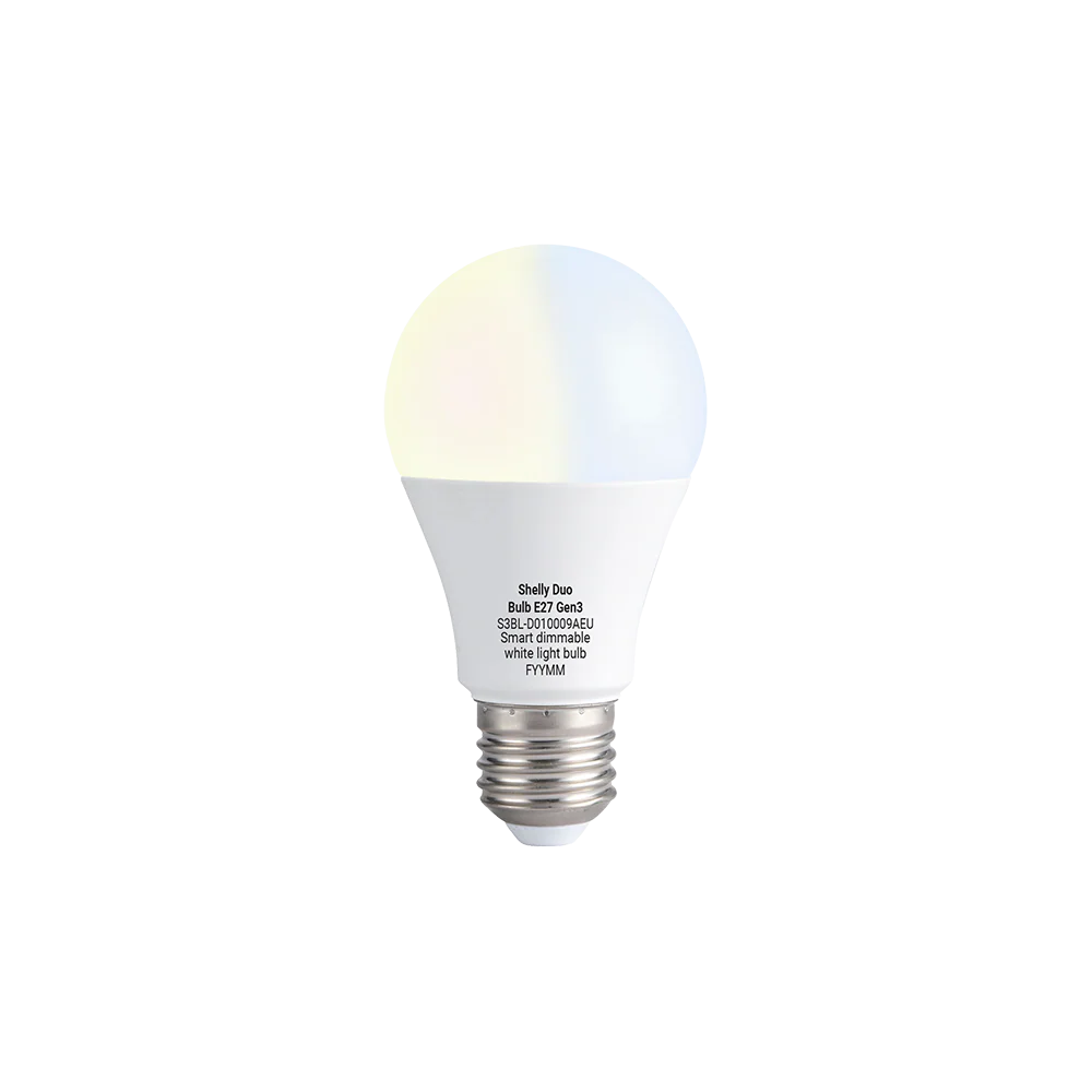 Shelly Duo Bulb E27 Gen3 - S3BL-D010009AEU